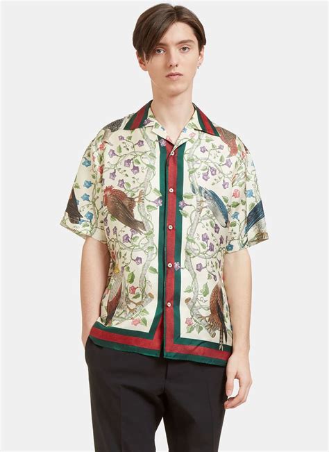 gucci bowling shirts for men|gucci flannel shirt.